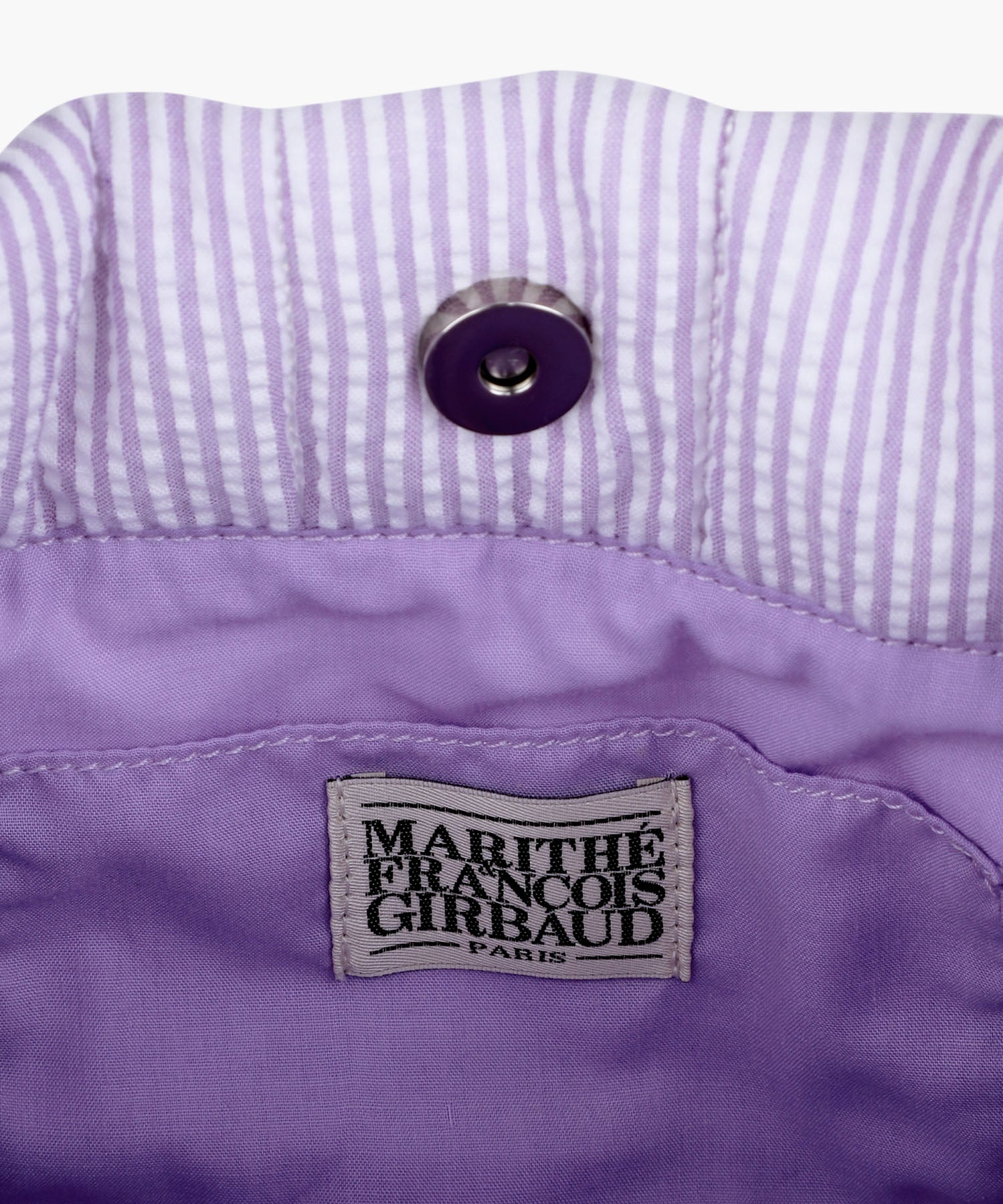 Marithe & Francois Girbaud - Classic Logo Seersucker Padding Bag (Purple) product image 5 | TRAB K-Fashion Australia