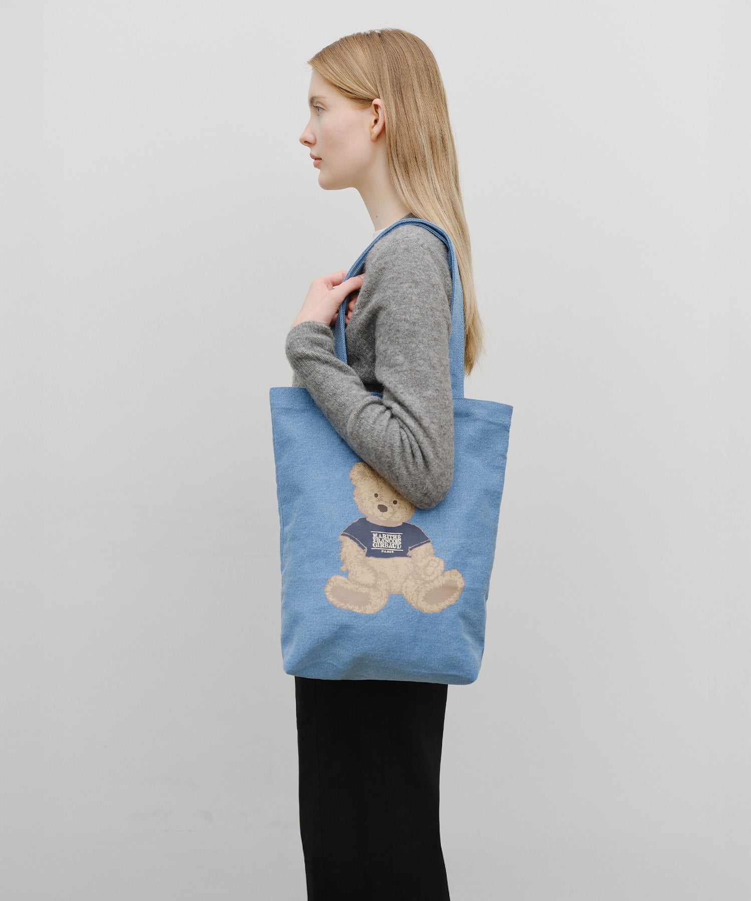 Marithe & Francois Girbaud - Doodle Bear Eco Bag (Blue) product image 5 | TRAB K-Fashion Australia