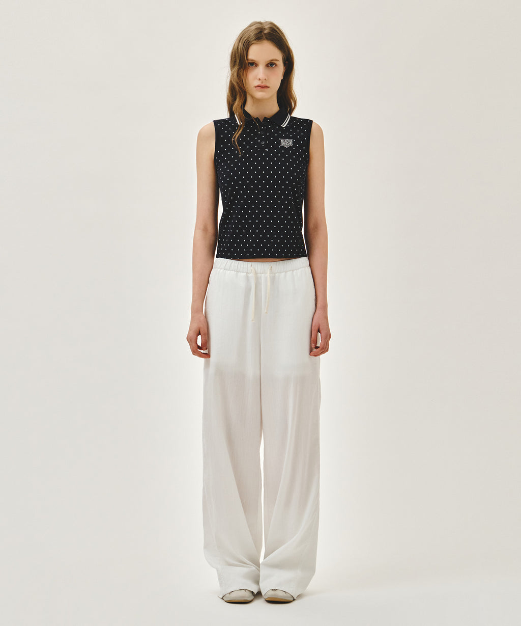 Marithe & Francois Girbaud - Small Classic Logo Pk Collar Sleeveless (Dot) product image 5 | TRAB K-Fashion Australia