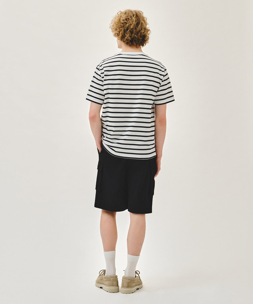 Marithe & Francois Girbaud - Classic Logo Cargo Sweat Shorts (Black) product image 5 | TRAB K-Fashion Australia