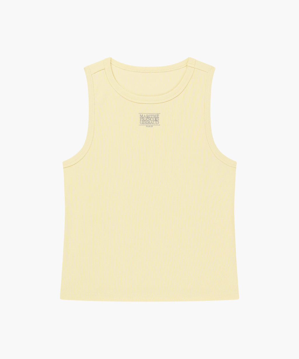 Marithe & Francois Girbaud - Small Classic Logo One Shoulder Layered Tee (Ivory) product image 5 | TRAB K-Fashion Australia