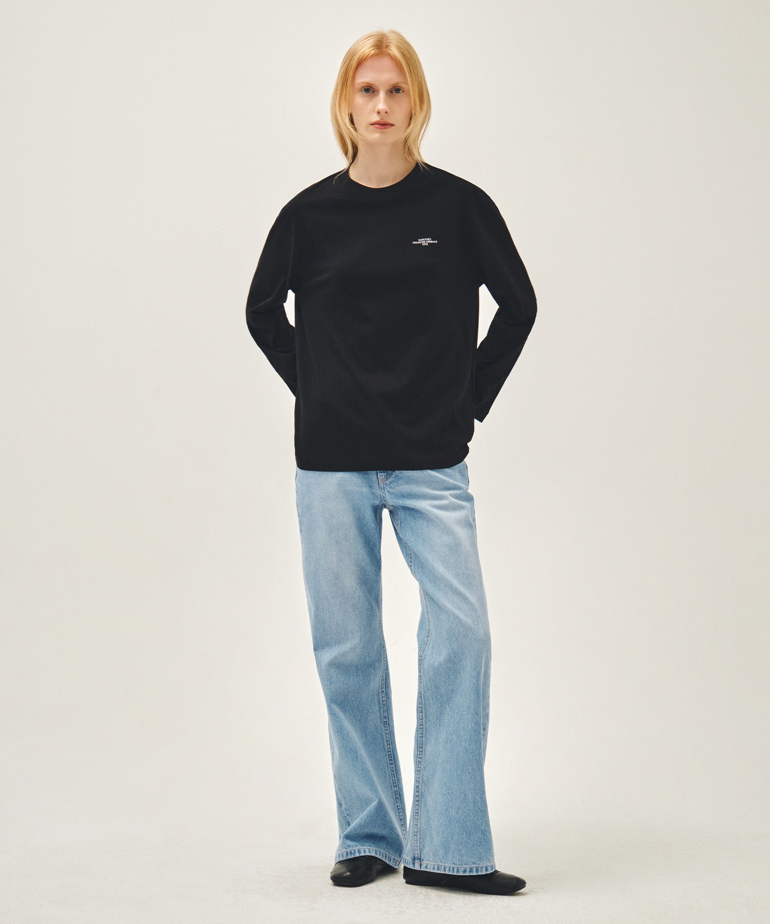 Marithe & Francois Girbaud - 2pack Lettering Logo Long Sleeve Tee (Mix) product image 1 | TRAB K-Fashion Australia