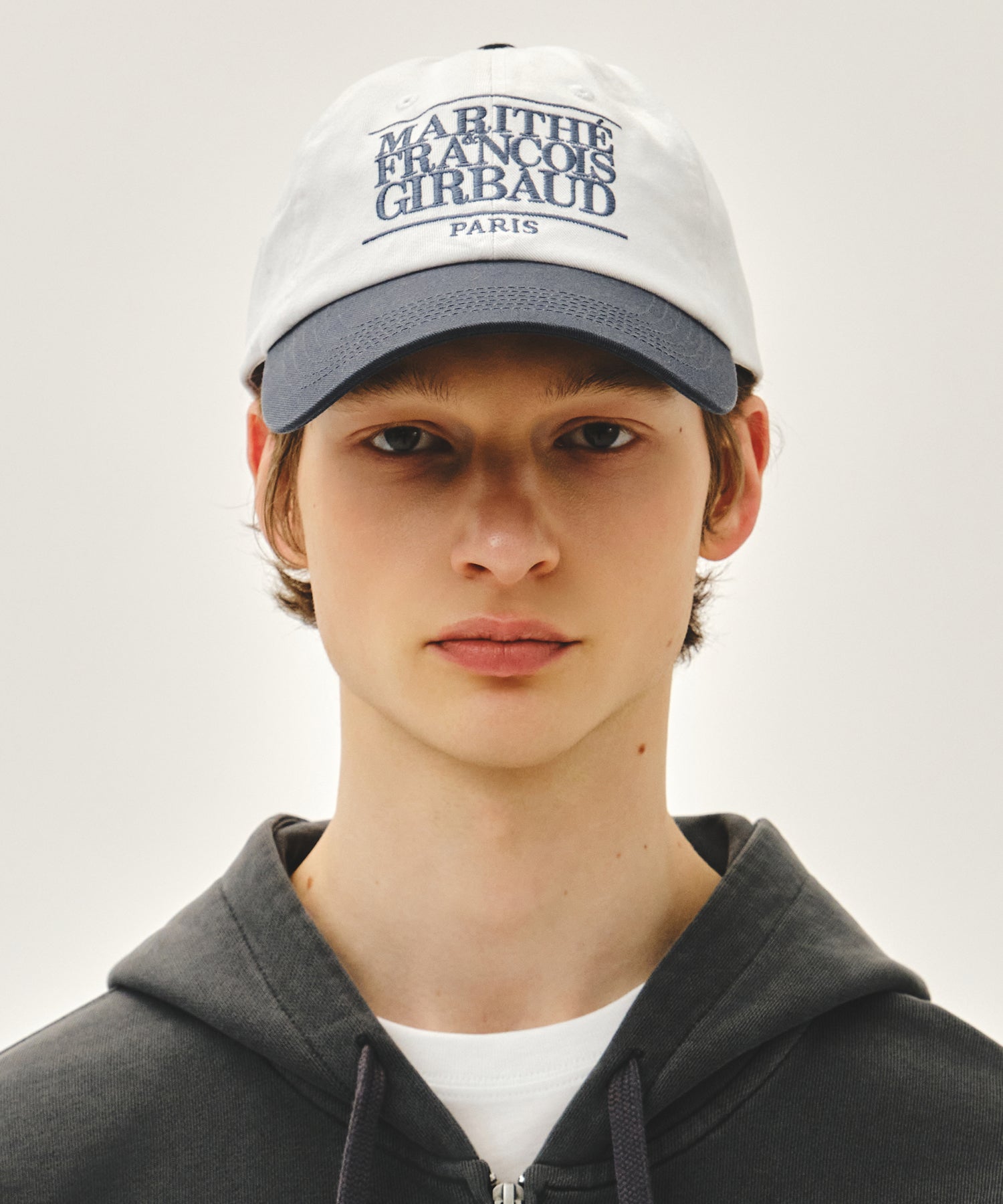 Marithe & Francois Girbaud - Classic Logo 6panel Color Block Cap (Dark Gray) product image 5 | TRAB K-Fashion Australia