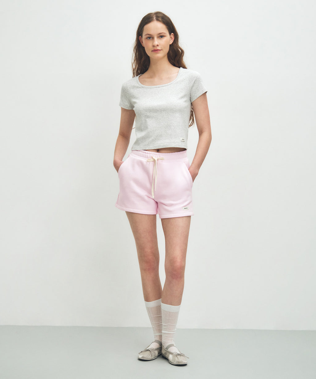 Marithe & Francois Girbaud - Basic Crop Tee (Light Heather Gray) product image 5 | TRAB K-Fashion Australia