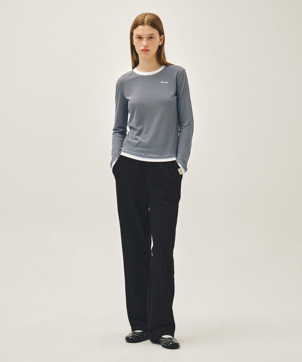 Marithe & Francois Girbaud - Ringer Stripe Long Sleeve Tee (Navy) product image 5 | TRAB K-Fashion Australia