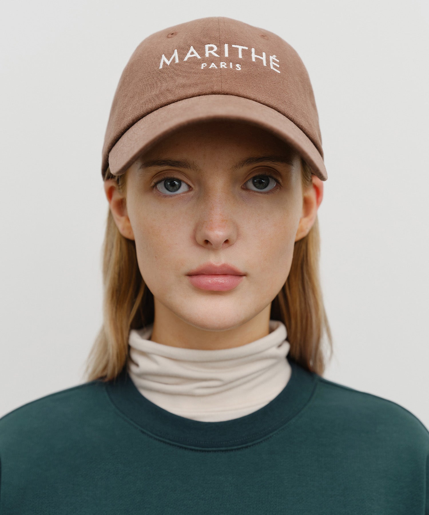 Marithe & Francois Girbaud - Regular Logo Brushed Cotton Covered Cap (Brown) product image 5 | TRAB K-Fashion Australia