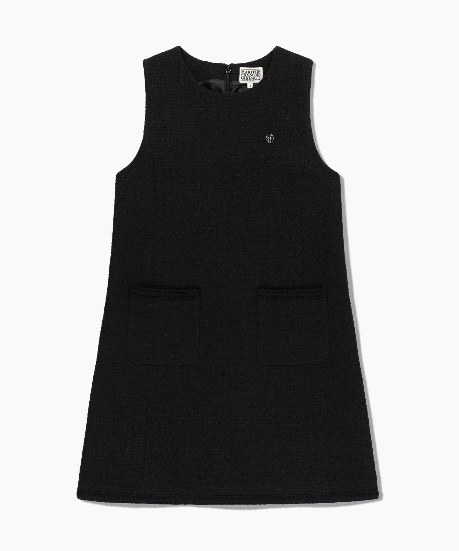 Marithe & Francois Girbaud - Tweed Sleeveless Dress (Black) product image 5 | TRAB K-Fashion Australia