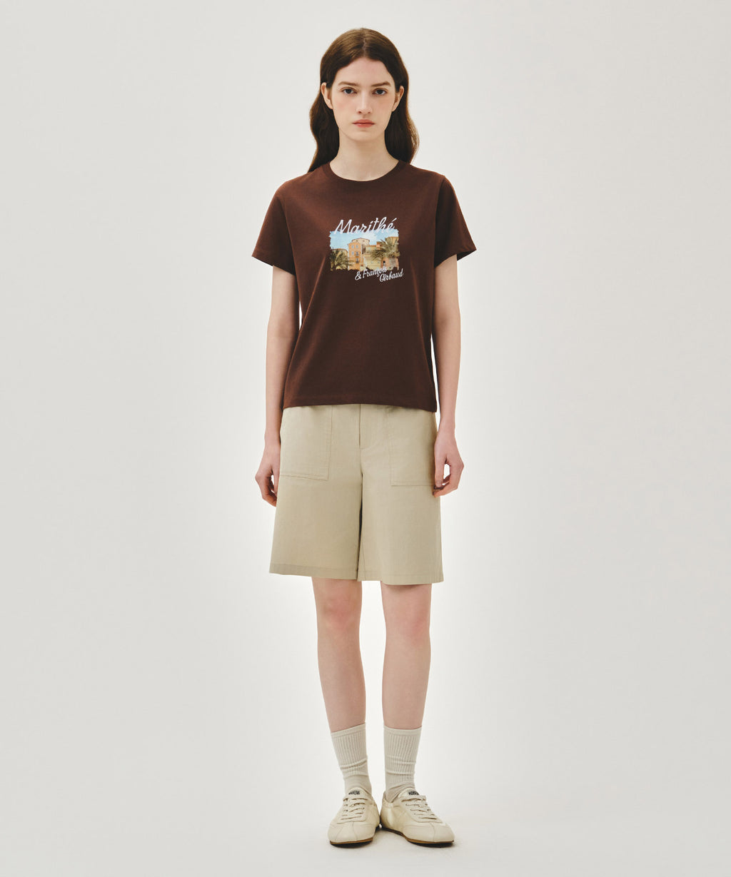 Marithe & Francois Girbaud - Aerocool Resort Graphic Tee (Brown) product image 5 | TRAB K-Fashion Australia