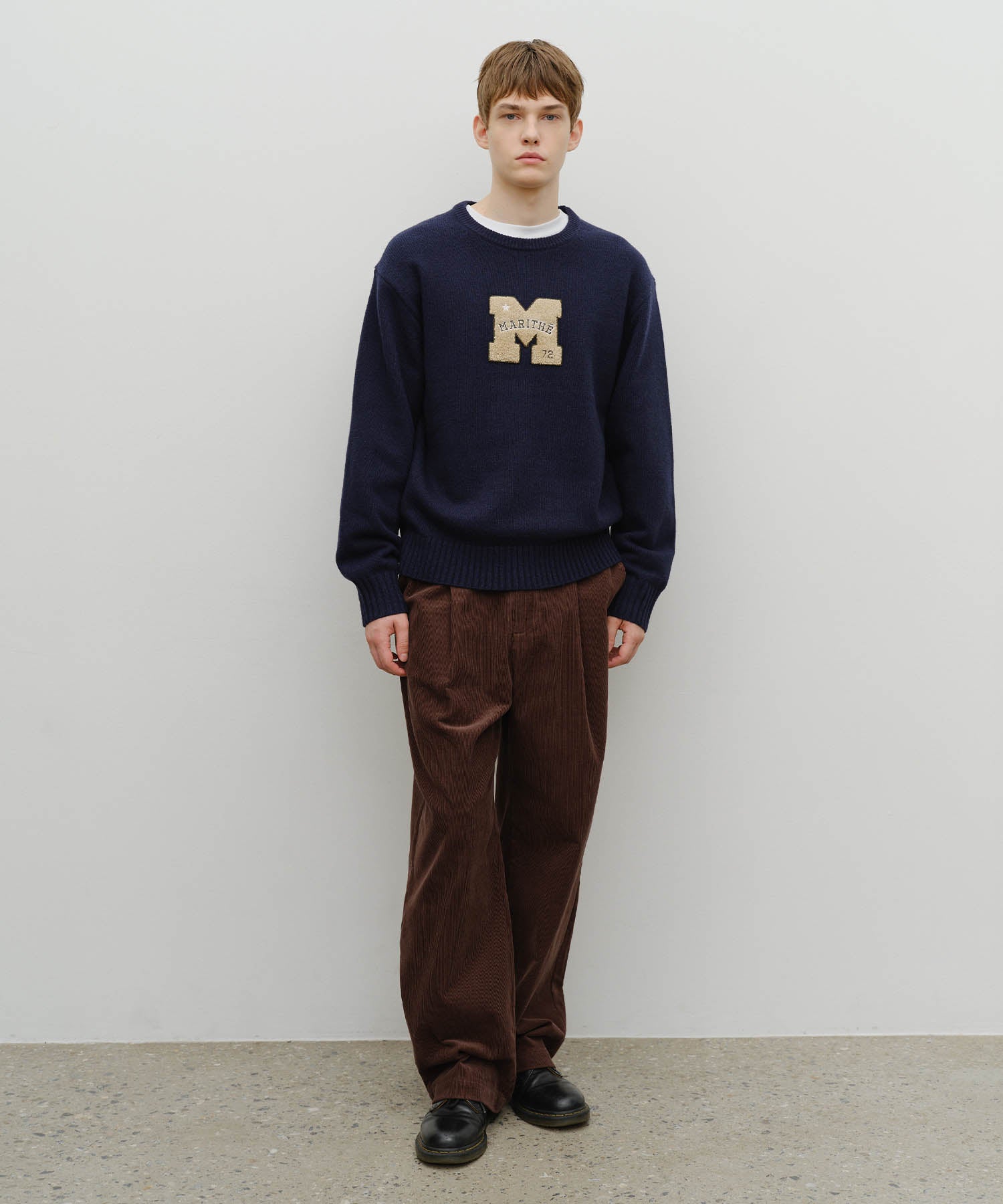 Marithe & Francois Girbaud - Applique Knit Pullover (Navy) product image 5 | TRAB K-Fashion Australia