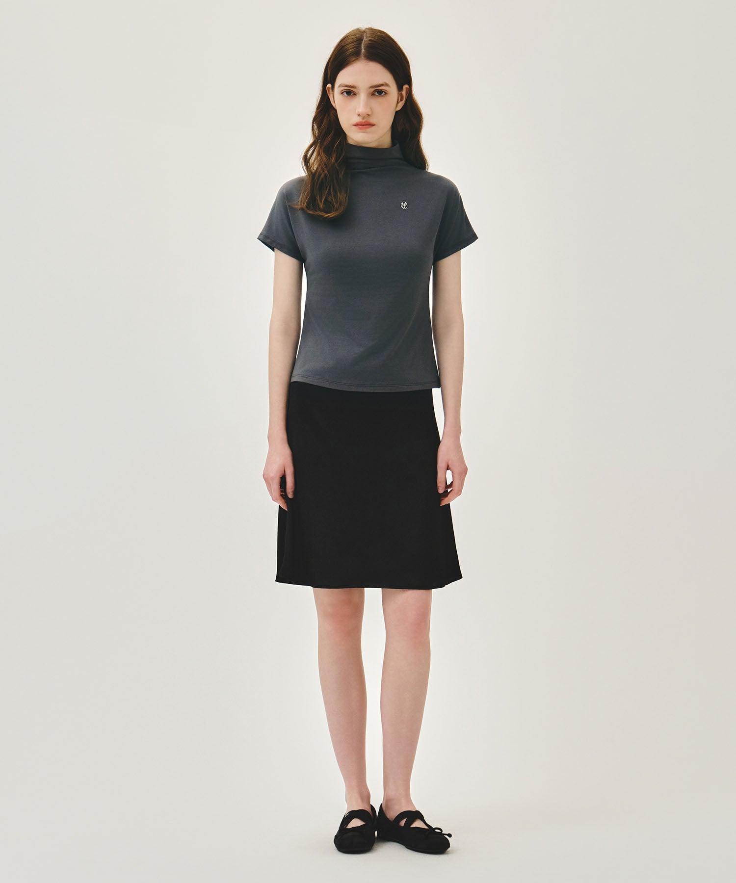 Marithe & Francois Girbaud - Half Neck Tee (Charcoal) product image 5 | TRAB K-Fashion Australia