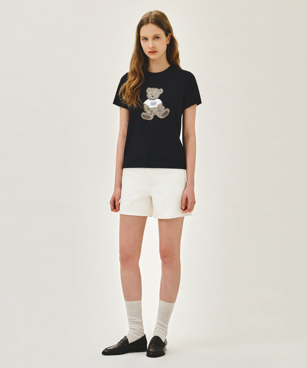 Marithe & Francois Girbaud - Doodle Bear Tee (Navy) product image 5 | TRAB K-Fashion Australia