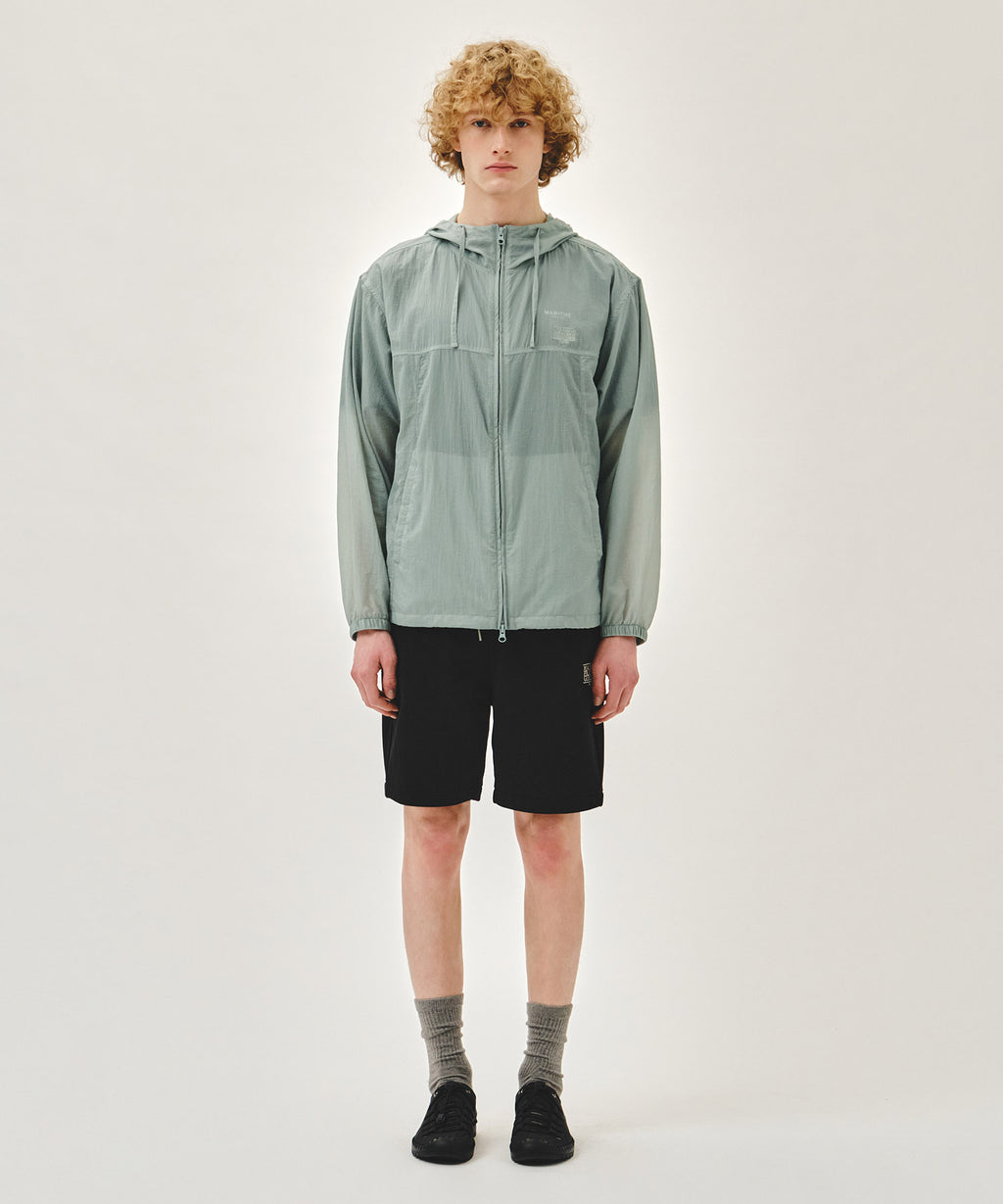 Marithe & Francois Girbaud - Hooded Packable Nylon Jacket (Mint Gray) product image 5 | TRAB K-Fashion Australia