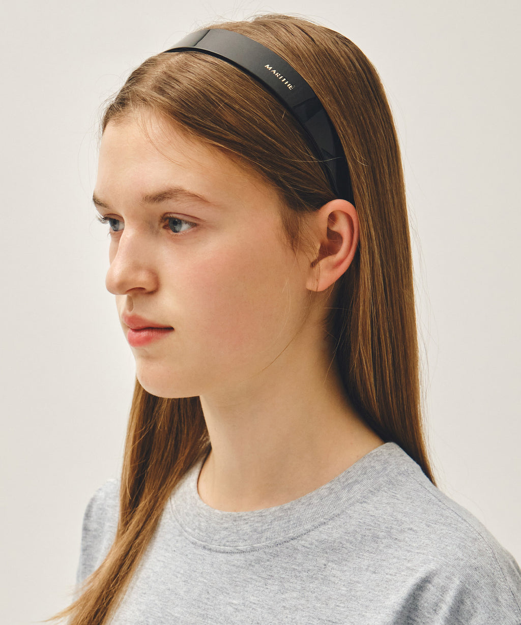 Marithe & Francois Girbaud - Regular Logo Hairband (Black) product image 6 | TRAB K-Fashion Australia