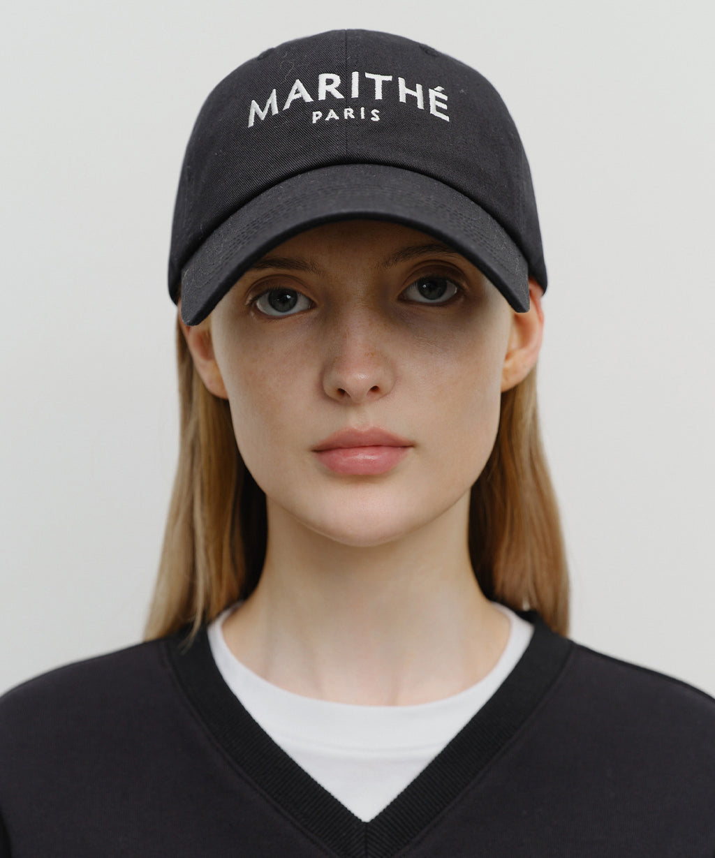 Marithe & Francois Girbaud - Regular Logo Covered Cap (Black) product image 5 | TRAB K-Fashion Australia