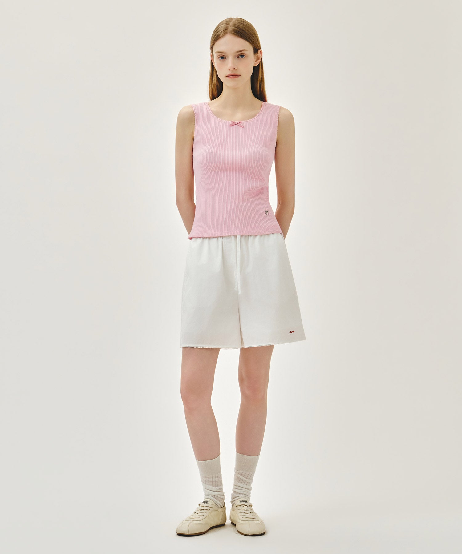 Marithe & Francois Girbaud - Lace Detail Sleeveless (Pink) product image 5 | TRAB K-Fashion Australia