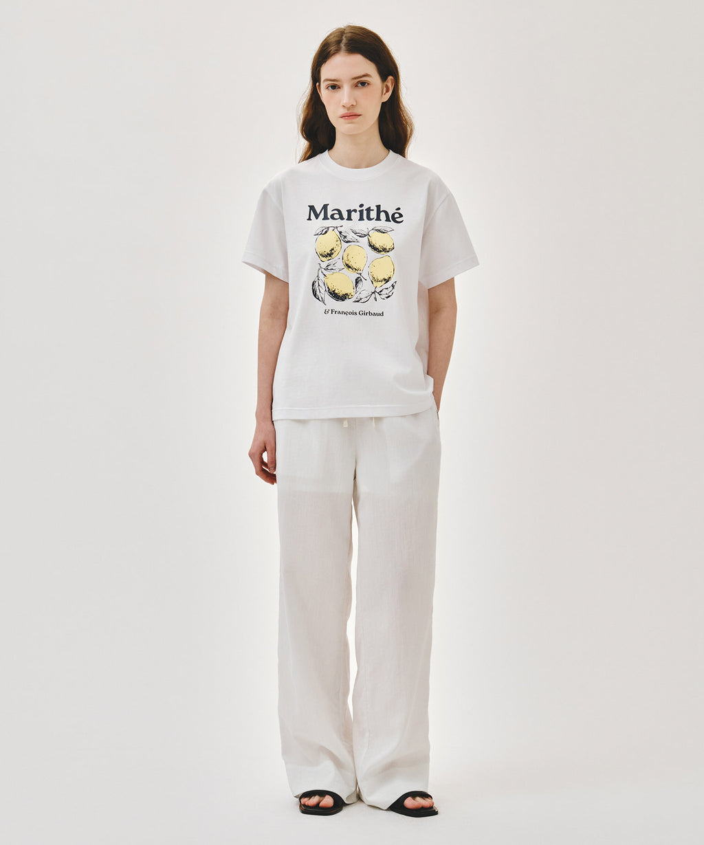 Marithe & Francois Girbaud - Aerocool Lemon Graphic Tee (White) product image 9 | TRAB K-Fashion Australia