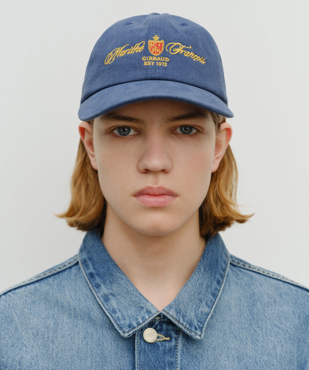 Marithe & Francois Girbaud - Lettering Graphic Flat Brim Cap (Navy) product image 5 | TRAB K-Fashion Australia