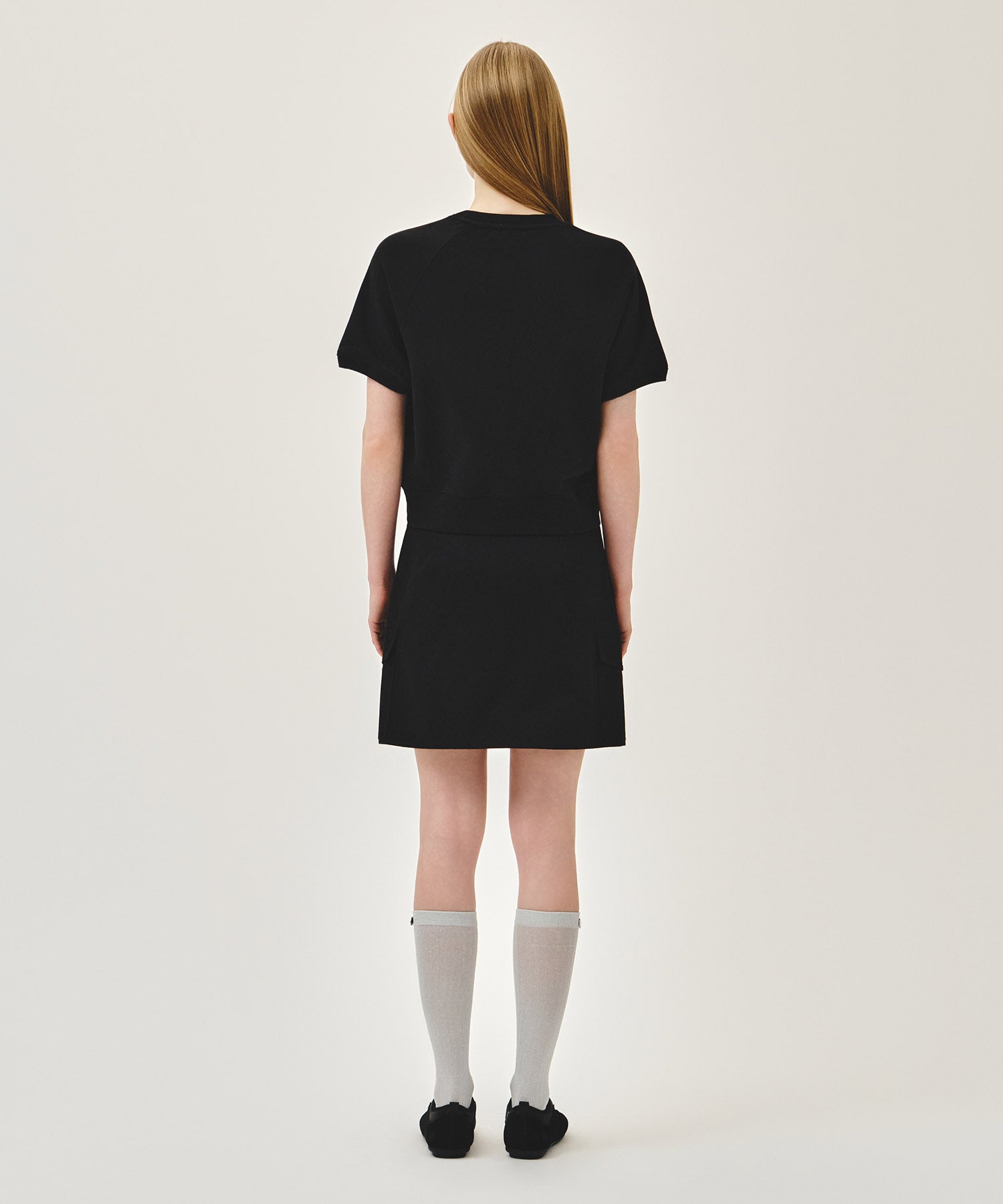 Marithe & Francois Girbaud - Cotton Cargo Mini Skirt (Black) product image 8 | TRAB K-Fashion Australia
