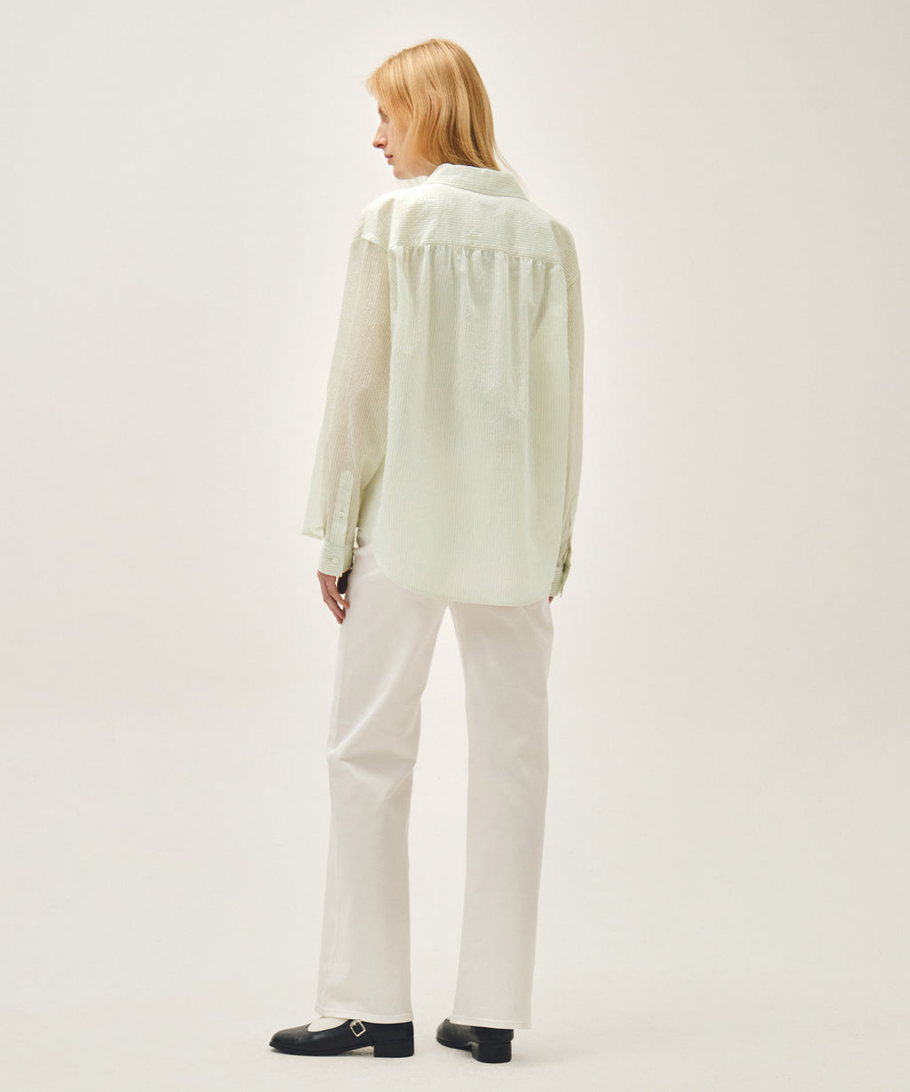Marithe & Francois Girbaud - Boot-cut Denim Pants (White) product image 8 | TRAB K-Fashion Australia