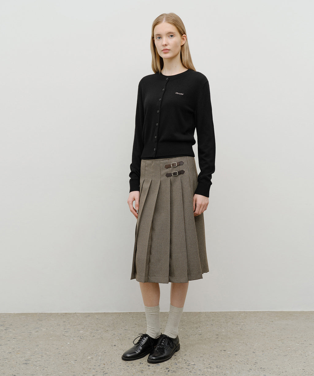 Marithe & Francois Girbaud - Half Knit Round Neck Cardigan Set Up (Black) product image 5 | TRAB K-Fashion Australia