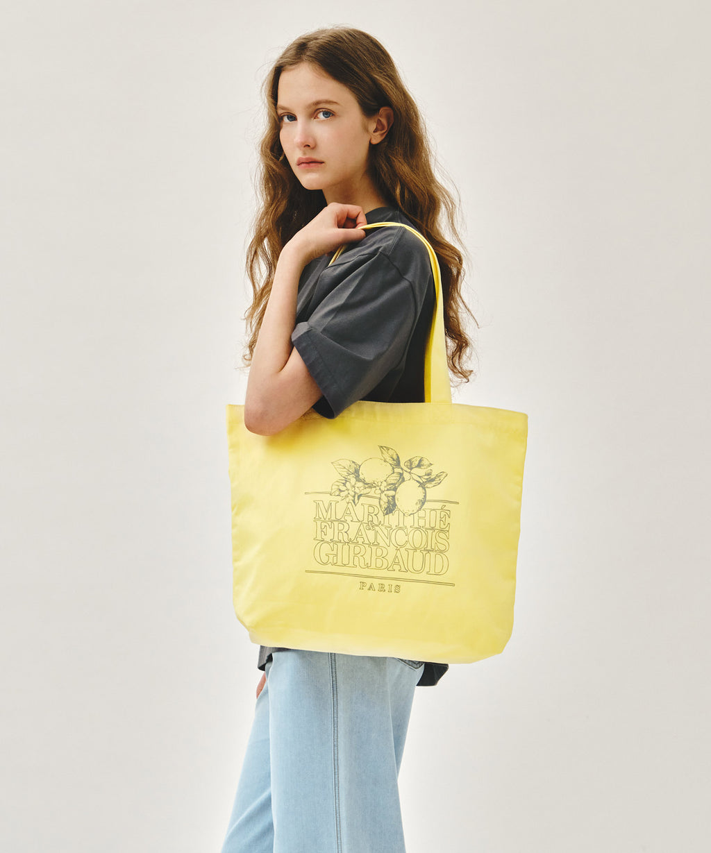 Marithe & Francois Girbaud - Lemon Classic Logo Eco Bag (Light Yellow) product image 5 | TRAB K-Fashion Australia