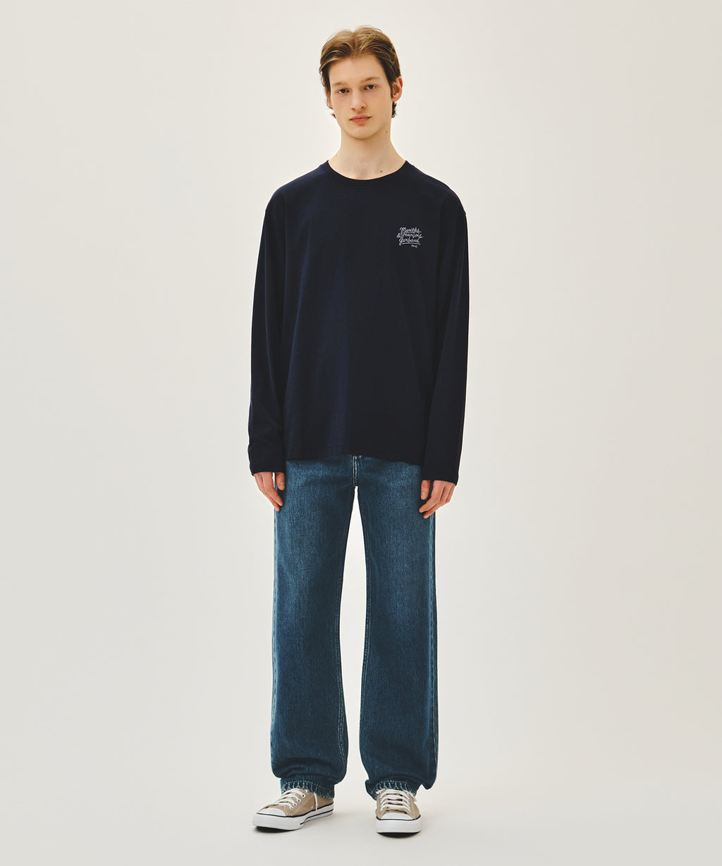 Marithe & Francois Girbaud - Back Drawing Logo Long Sleeve Tee (Navy) product image 5 | TRAB K-Fashion Australia