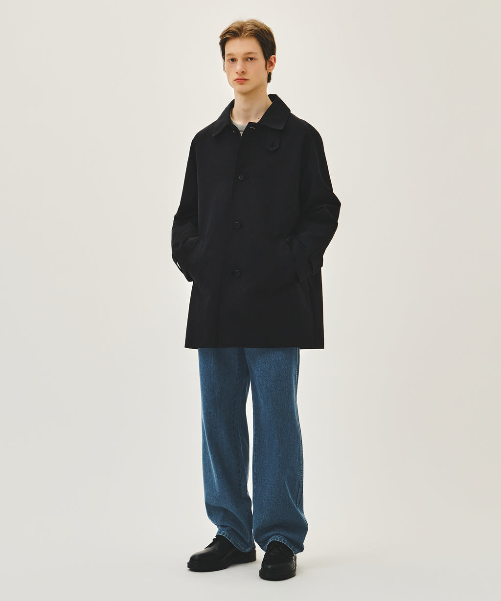 Marithe & Francois Girbaud - Raglan Half Trench Jacket (Navy) product image 4 | TRAB K-Fashion Australia