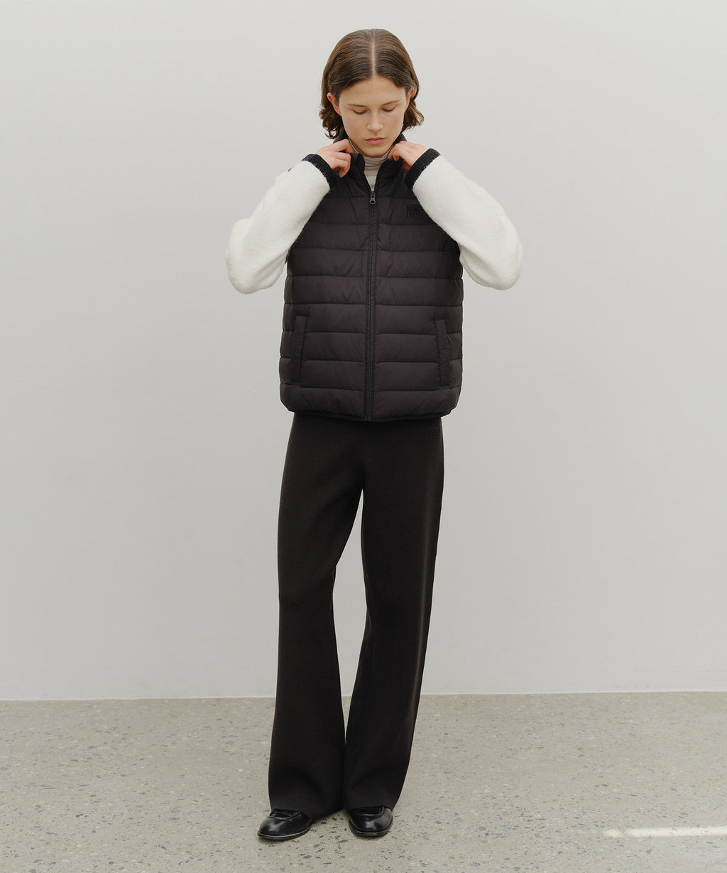 Marithe & Francois Girbaud - Classic Logo Light Down Vest (Black) product image 5 | TRAB K-Fashion Australia