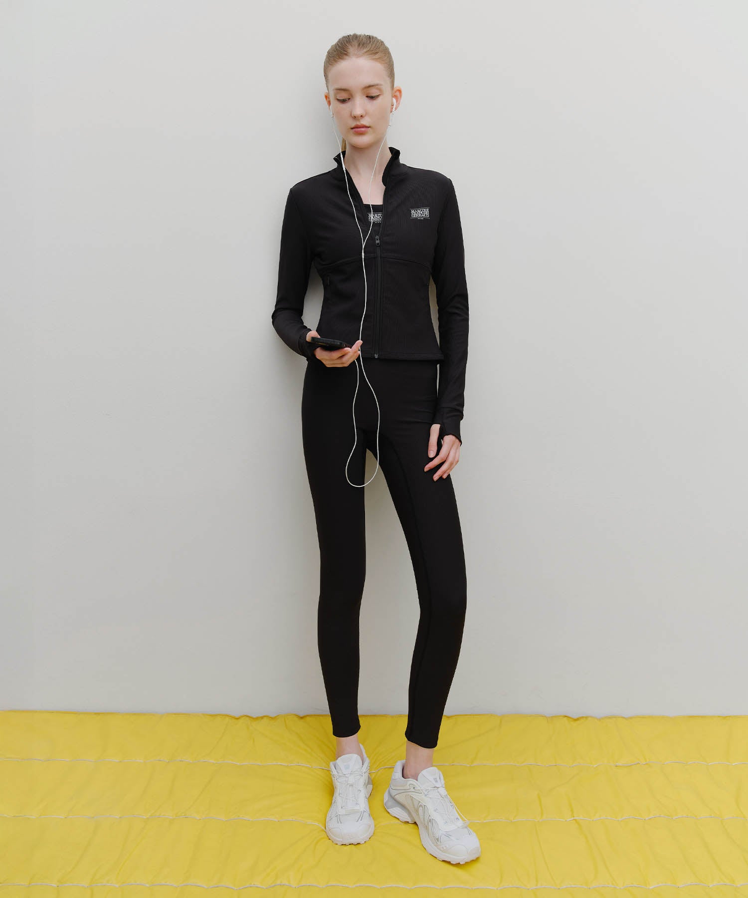 Marithe & Francois Girbaud - Marithe Sport W Slim Zip-up Jacket (Black) product image 5 | TRAB K-Fashion Australia
