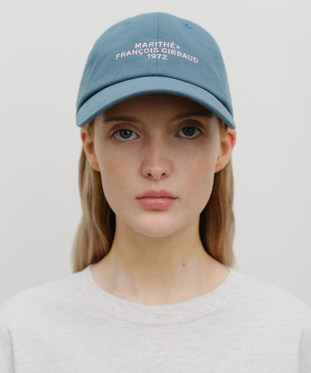 Marithe & Francois Girbaud - Lettering Logo Ball Cap (Stone Blue) product image 5 | TRAB K-Fashion Australia