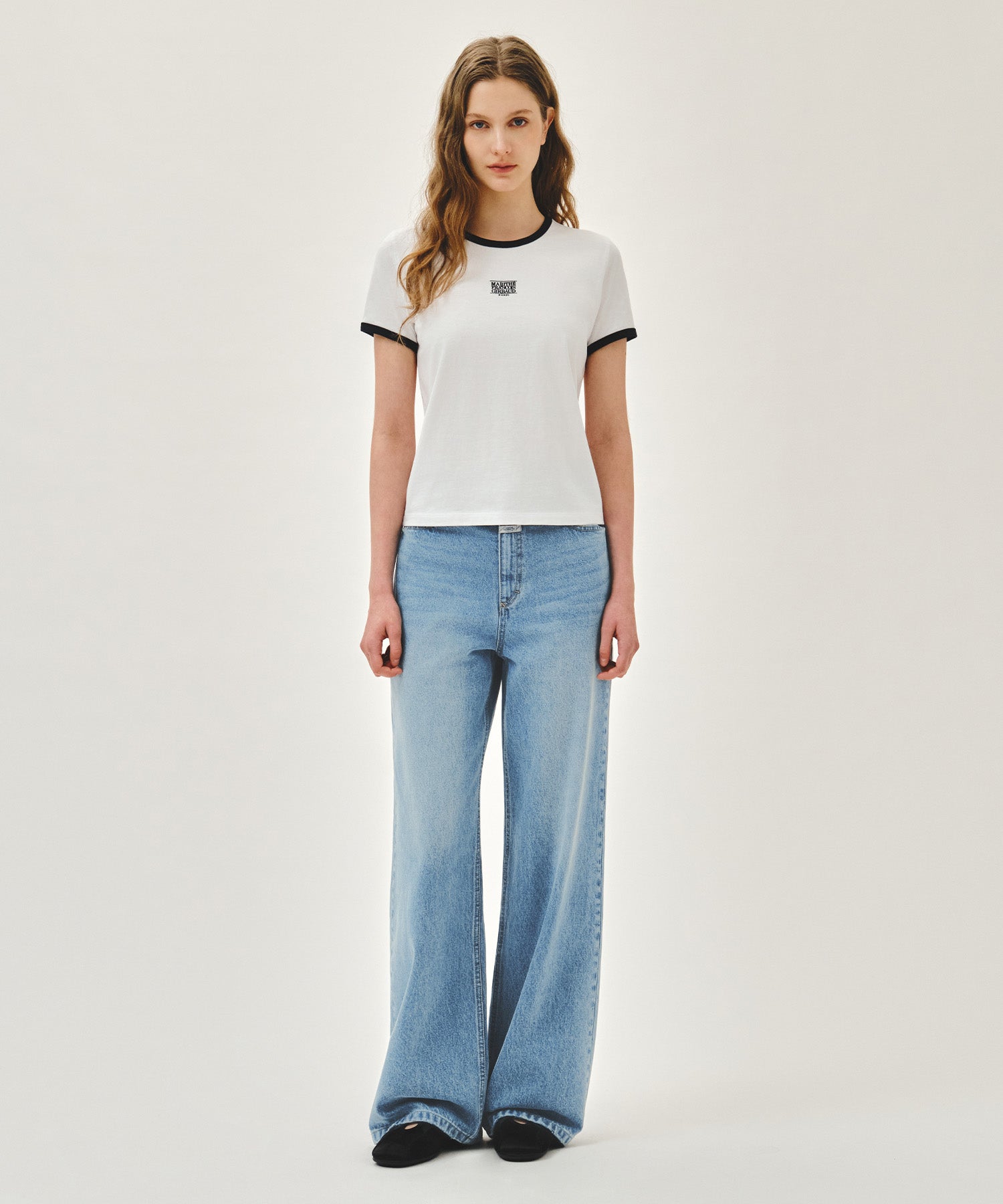 Marithe & Francois Girbaud - Classic Logo Ringer Tee (White) product image 5 | TRAB K-Fashion Australia