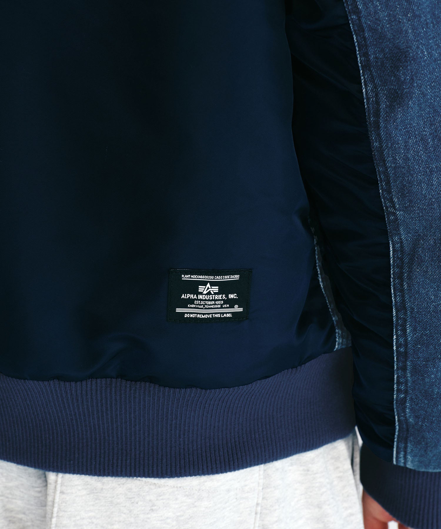 Marithe & Francois Girbaud - Marithe X Alpha Industries Ma-1 Jumper (Blue) product image 5 | TRAB K-Fashion Australia