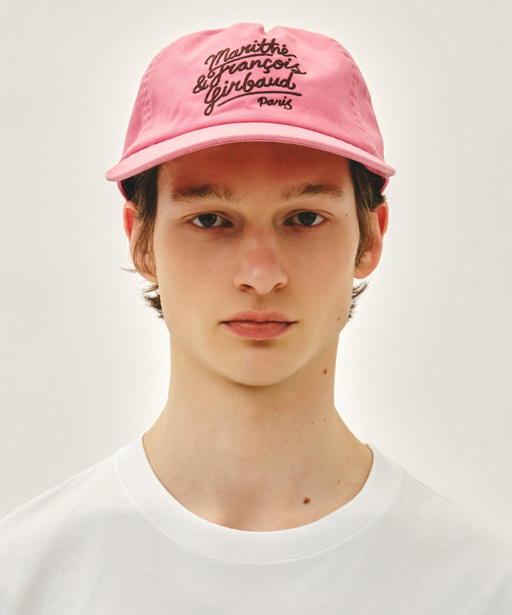 Marithe & Francois Girbaud - Drawing Logo 5panel Cap (Pink) product image 5 | TRAB K-Fashion Australia