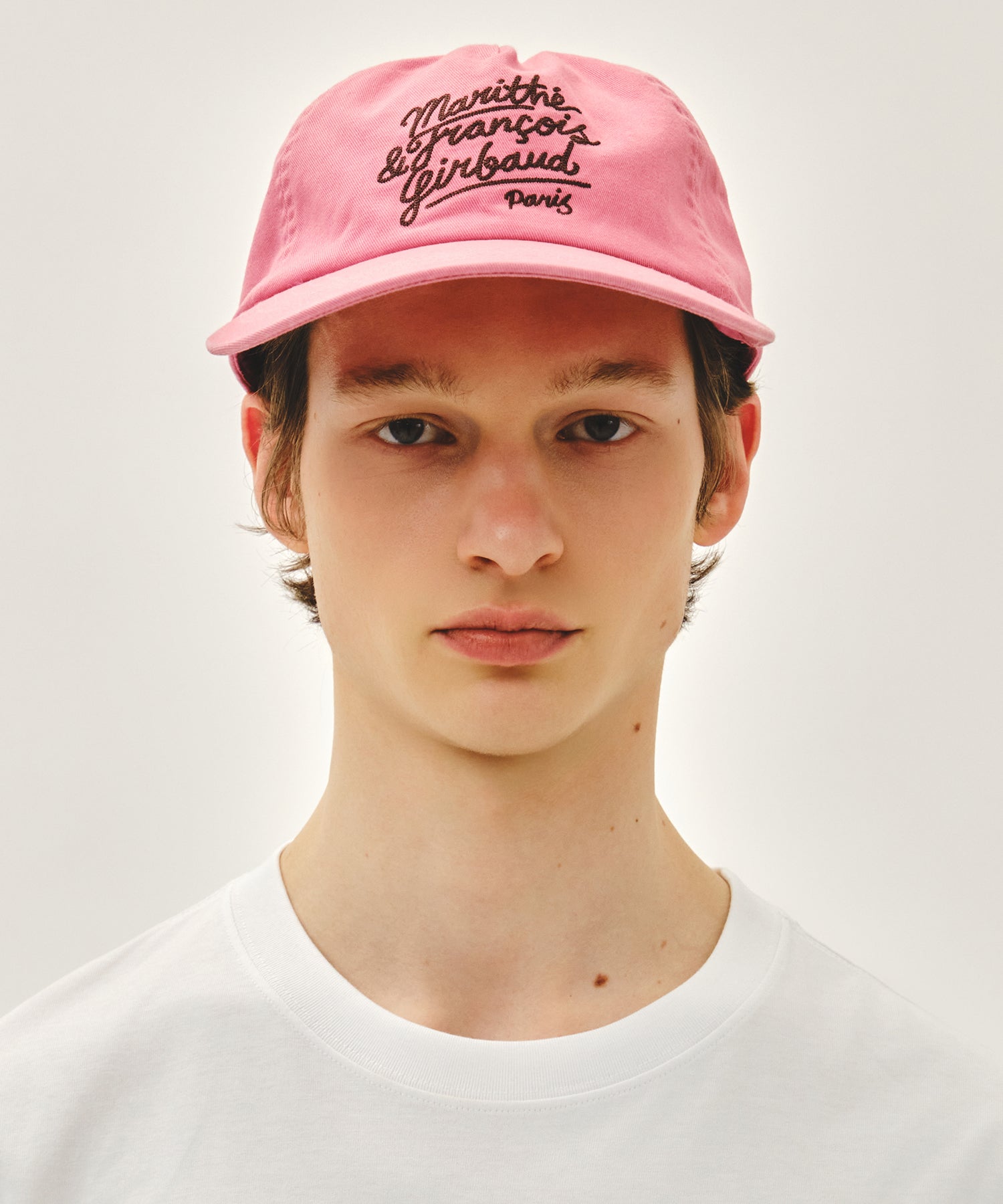 Marithe & Francois Girbaud - Drawing Logo 5panel Cap (Pink) product image 5 | TRAB K-Fashion Australia