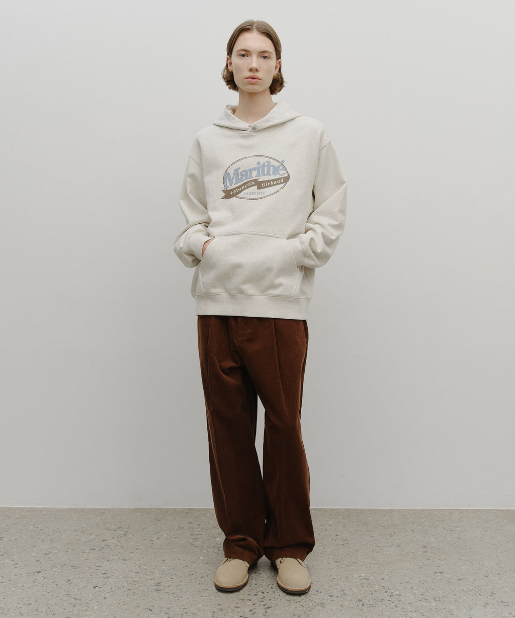 Marithe & Francois Girbaud - Vintage Stamp Graphic Hoodie (brushed) (Oatmeal) product image 5 | TRAB K-Fashion Australia