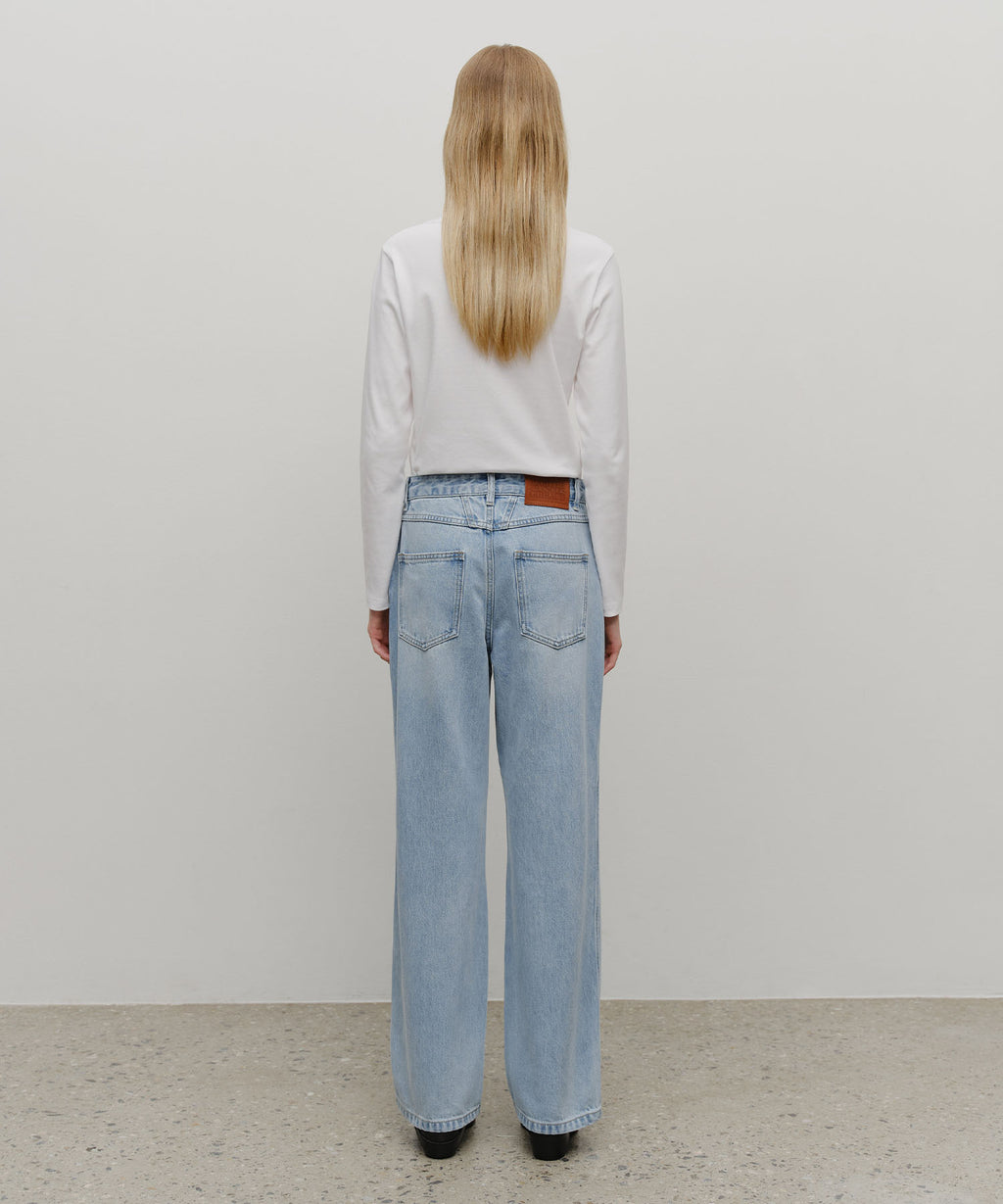 Marithe & Francois Girbaud - High Straight Denim Pants (Light Blue) product image 5 | TRAB K-Fashion Australia
