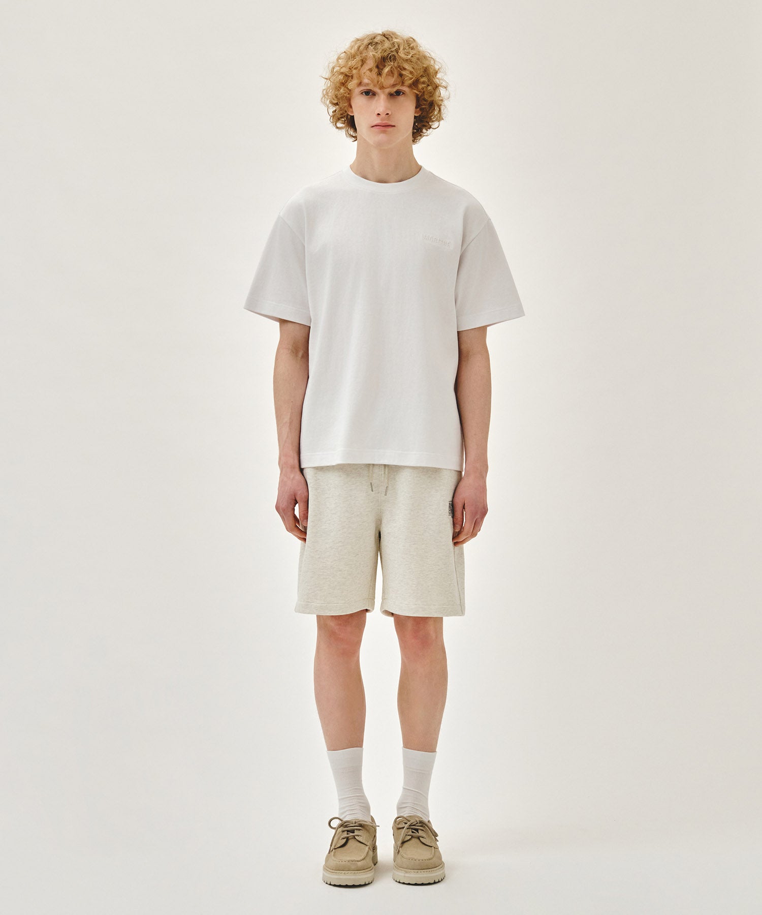 Marithe & Francois Girbaud - Embo Small Regular Logo Tee (White) product image 5 | TRAB K-Fashion Australia
