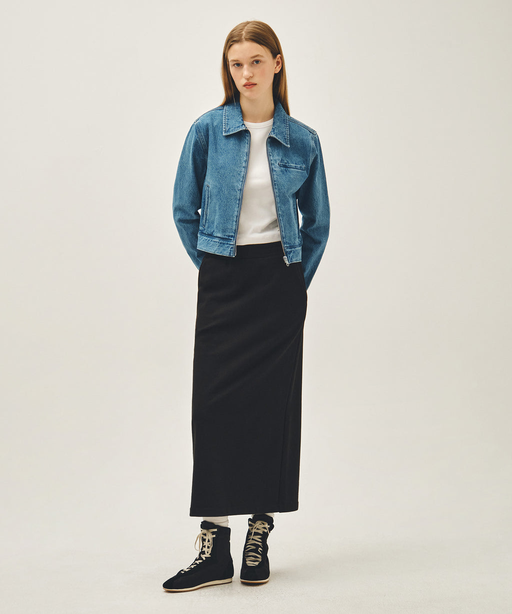 Marithe & Francois Girbaud - Crop Denim Blouson Jacket (Blue) product image 5 | TRAB K-Fashion Australia