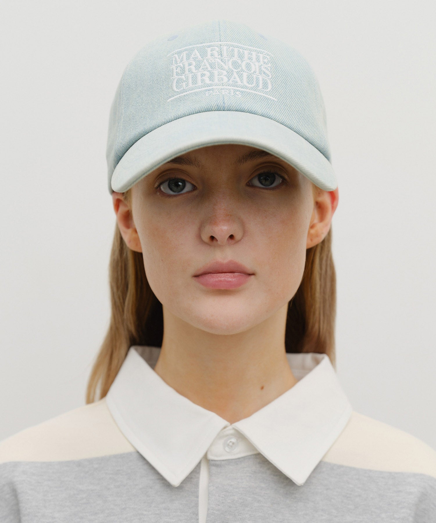 Marithe & Francois Girbaud - Denim Washing Classic Logo Covered Cap (Light Blue) product image 5 | TRAB K-Fashion Australia