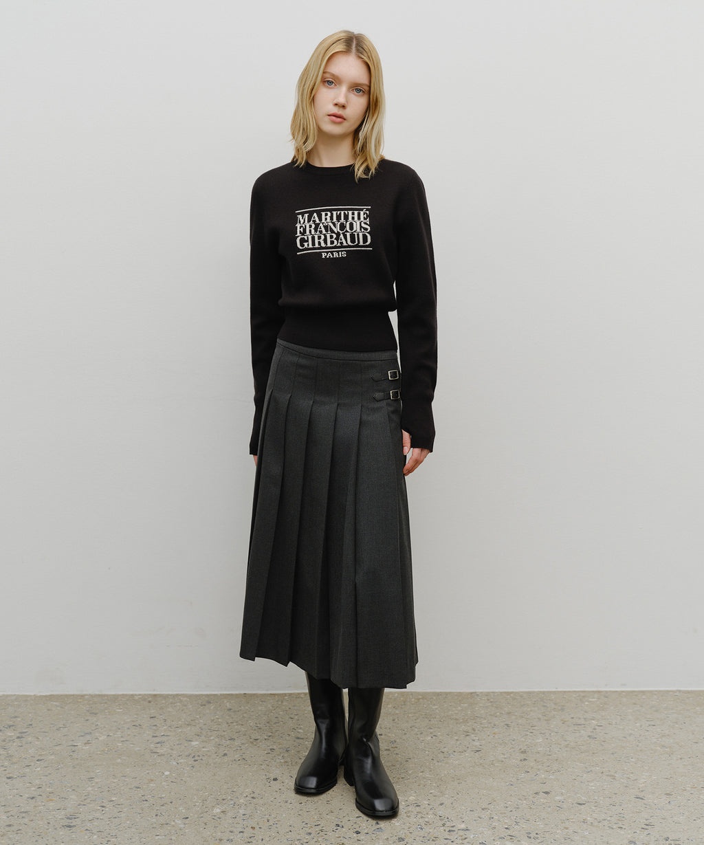 Marithe & Francois Girbaud - Classic Logo Crop Knit (Black) product image 5 | TRAB K-Fashion Australia