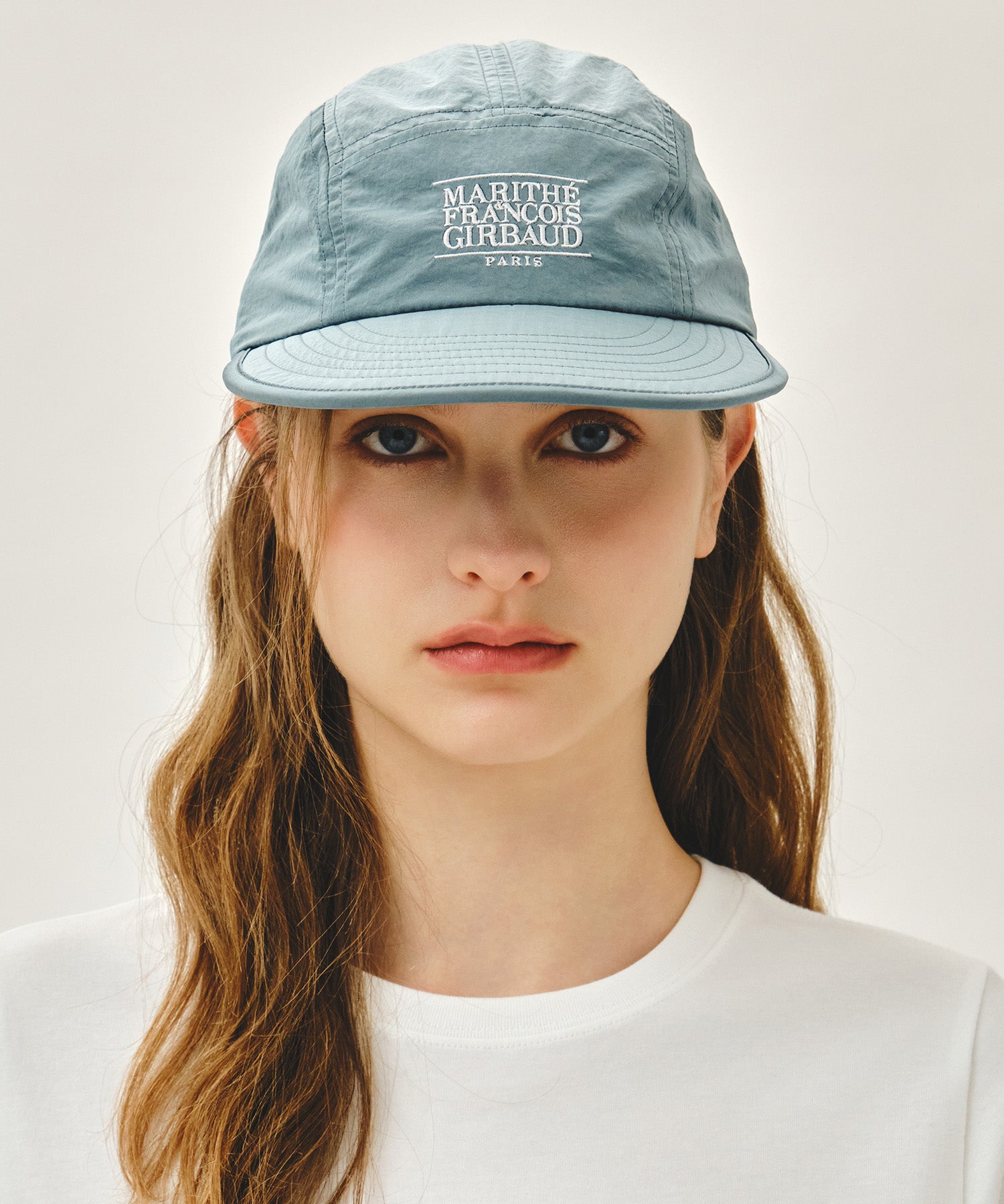 Marithe & Francois Girbaud - Small Classic Logo Nylon Camp Cap (Teal) product image 5 | TRAB K-Fashion Australia