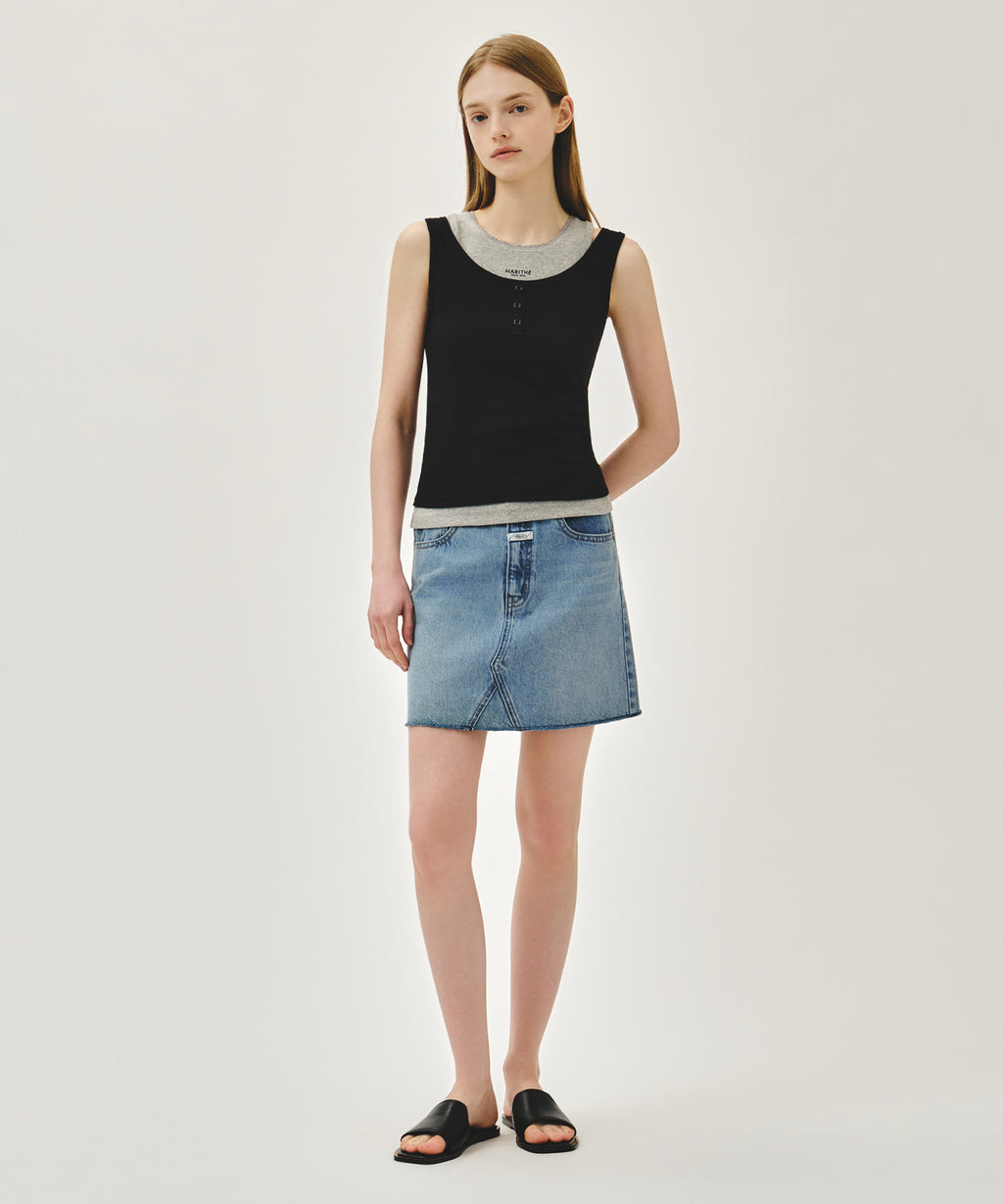 Marithe & Francois Girbaud - Layered Sleeveless (Black) product image 5 | TRAB K-Fashion Australia