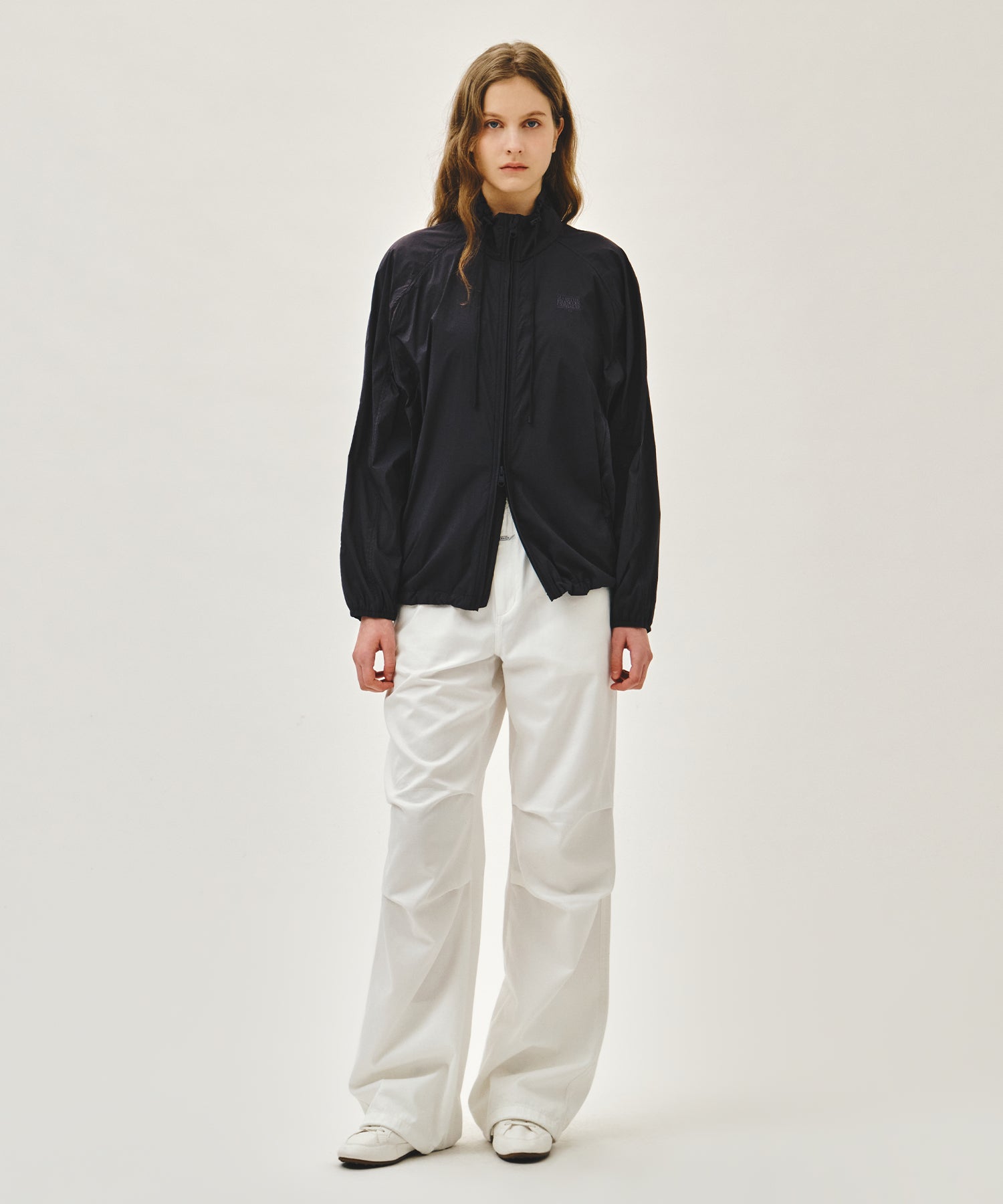 Marithe & Francois Girbaud - Highneck Packable Nylon Jacket (Charcoal) product image 5 | TRAB K-Fashion Australia