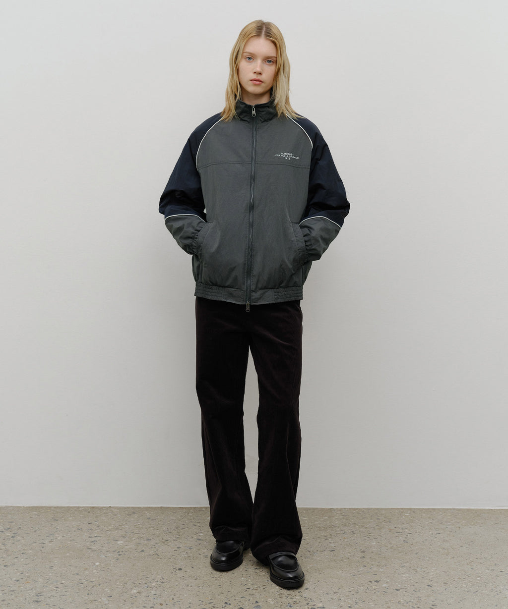 Marithe & Francois Girbaud - Color-block Highneck Windbreaker (Charcoal) product image 9 | TRAB K-Fashion Australia