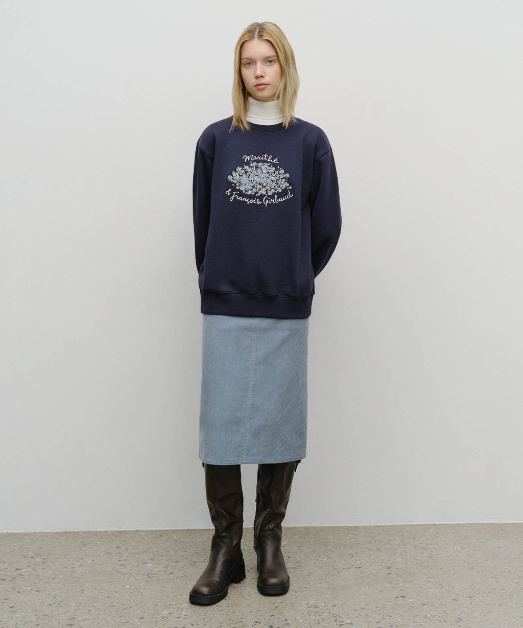 Marithe & Francois Girbaud - Bouquet Graphic Sweatshirt (Navy) product image 5 | TRAB K-Fashion Australia