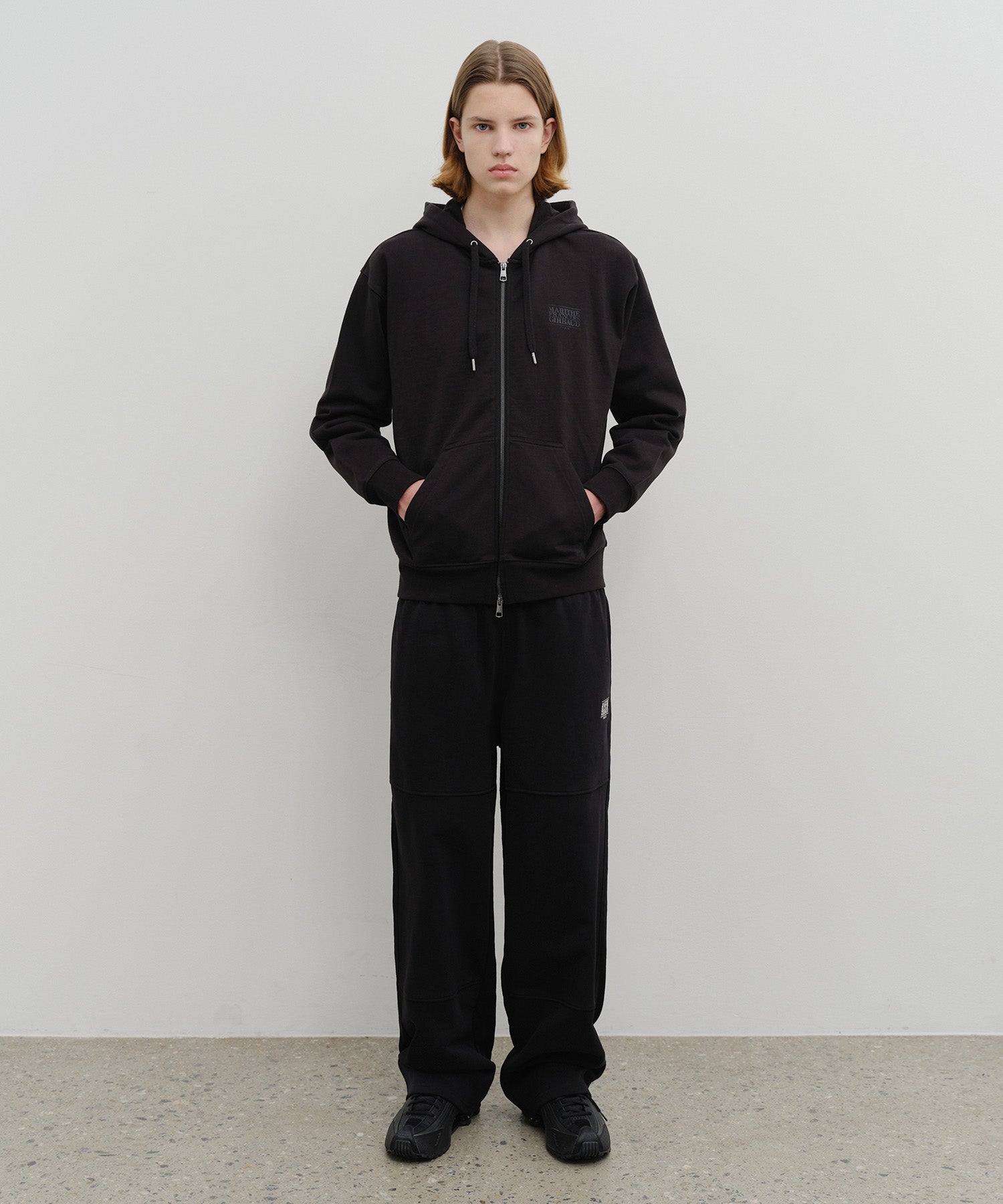 Marithe & Francois Girbaud - Classic Logo Hoodie Zipup (Black) product image 5 | TRAB K-Fashion Australia