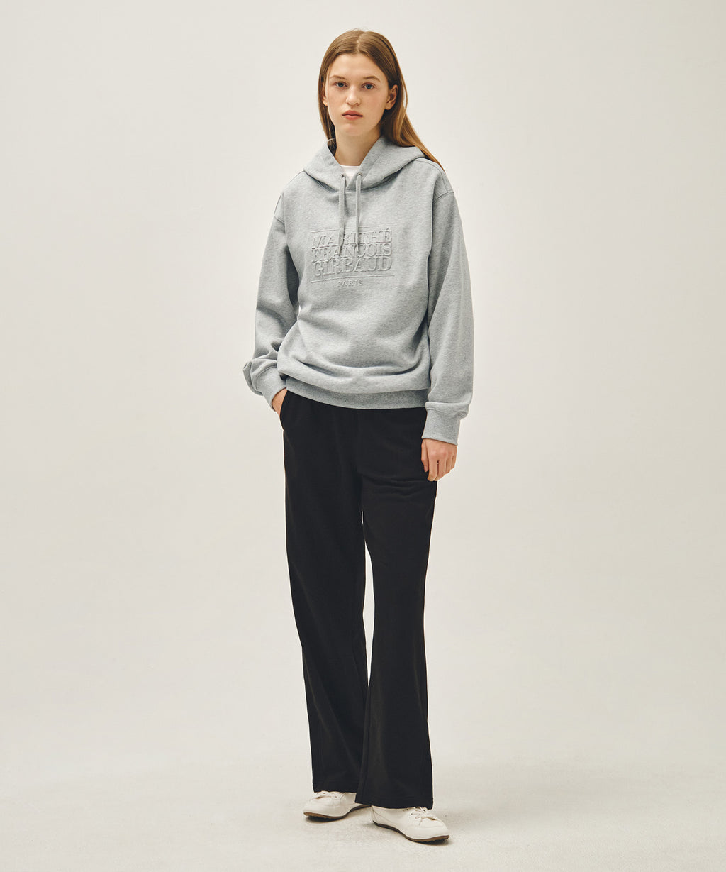 Marithe & Francois Girbaud - Embo Classic Logo Hoodie (Heather Gray) product image 5 | TRAB K-Fashion Australia