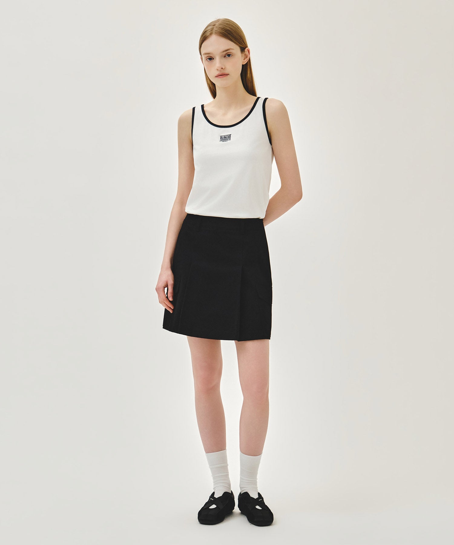 Marithe & Francois Girbaud - Small Classic Logo Sleeveless (White) product image 5 | TRAB K-Fashion Australia