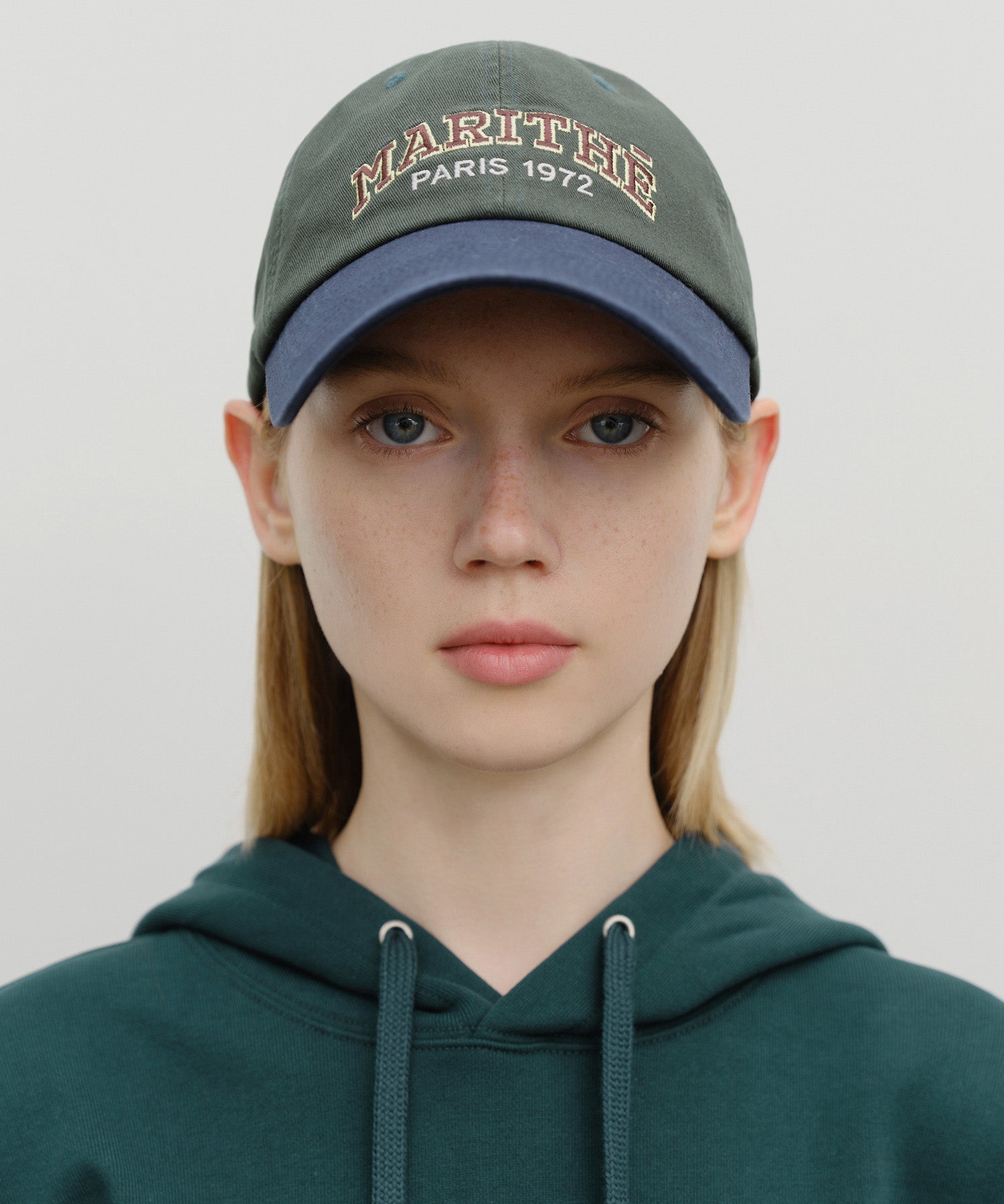 Marithe & Francois Girbaud - Arch Regular Logo Color Block Cap (Dark Navy) product image 5 | TRAB K-Fashion Australia