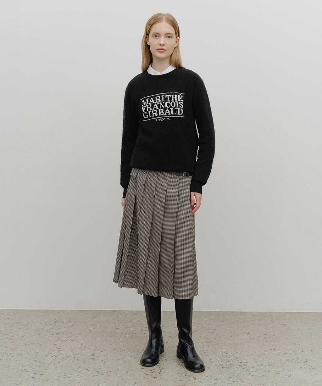 Marithe & Francois Girbaud - Boucle Classic Logo Knit Pullover (Black) product image 8 | TRAB K-Fashion Australia